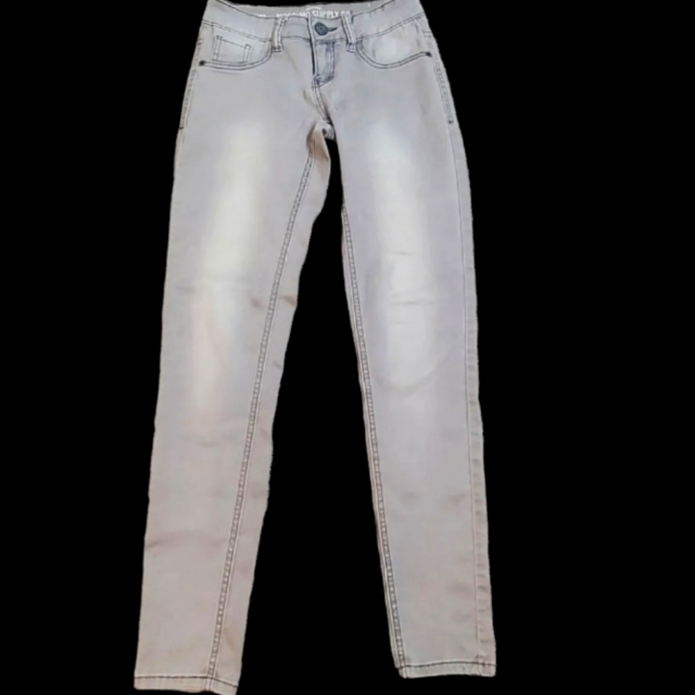 Mossimo Supply co denim legging stretch spandex jeans gray sz 11 fit 6